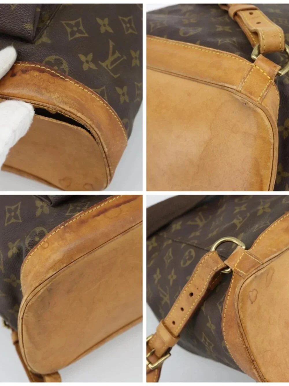 LOUIS VUITTON Monogram Montsouris GM Backpack M51135 LV Auth ka4969
